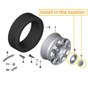 Хромированная накладка на центральную часть диска для Rolls-Royce Ghost WRAITH DAWN - Product Image 4