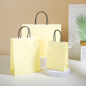 Luxuriöse Kosmetik- und Schuh-Boutique Geschenktüte aus Kraftpapier Umweltfreundliche Schlichte Kaffeeladen-Mitnahmetüte Verpackung - Product Image 2