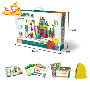 Venta caliente 226 piezas de aprendizaje de matemáticas juego de bloques de construcción de plástico para niños P12E172