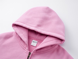 เสื้อฮู้ดซิปแบบสั้นทรงบ็อกซี่ พิมพ์ลายแว็กซ์ ผลิตตามสั่ง ขายส่ง ODM OEM - Product Image 2