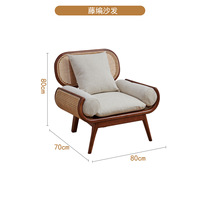 Canapé-lit d'hôtel en bois personnalisé pour intérieur, fauteuil, mobilier unique, ensemble de canapés d'extérieur en rotin tressé pour salon et jardin