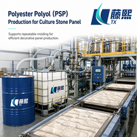 Polyol de polyester PSP de qualité supérieure pour la production de panneaux muraux décoratifs légers en pierre PU