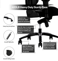VANBOW Modèle de haute qualité en mousse confortable chaise de jeu PC moderne bureau ergonomique inclinable PU chaise de joueur d'ordinateur