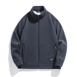 <span class=keywords><strong>Veste</strong></span> en micro-polaire pour homme de haute qualité avec fermeture éclair Logo Vêtements pour l'extérieur Tissu technologique Vêtements d'hiver <span class=keywords><strong>Veste</strong></span> pour homme - Product Image 4
