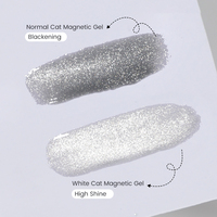 UR SUGAR 15ml Gel magnétique blanc effet œil de chat haute brillance OEM, vernis à ongles gel effet œil de chat super brillant galactique clair de lune pour ongles