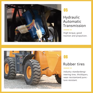 รถตักล้อยาง 1.5 ตัน 2 ตัน 3 ตัน รถตักหน้าขนาดเล็ก Hw-30 รถตักบุ้งกี๋พร้อมที่จับไม้ - Product Image 6