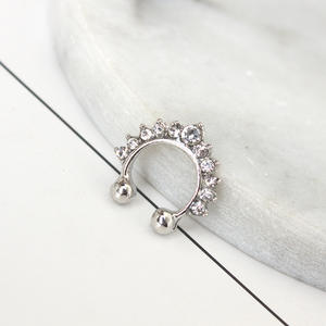 Anillos de aleación para la nariz, Piercing de imitación para labio, oreja, nariz y tabique, sin Clip, joyería para el cuerpo - Product Image 6