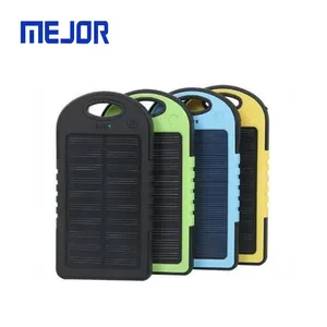 Banco de energía de luz LED DE EMERGENCIA 10000mAh cargador portátil 2 panel solar 20000mAh Usb Solar powerbank