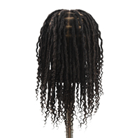 Parrucche Naturali Vietnamite in Capelli Umani Vergini Kingky Ricci Dreadlock Full Lace Front Originea, Densità 150%, con Cinghie Regolabili