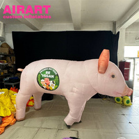 Costume gonflable géant LED licorne blanche pour défilé, tenue de mascotte licorne blanche gonflable lumineuse, ballon