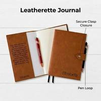 Carnets vierges en similicuir laser-safe avec fermoir, couverture en cuir PU, format A5, journaux personnalisables avec logo pour gravure laser