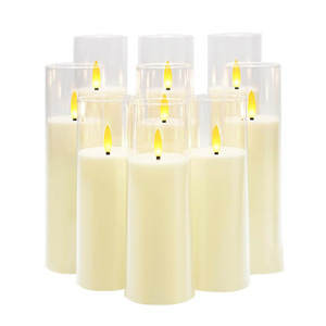 Tùy Chỉnh Thiết Lập 5 Hoặc 9 Trụ Cột Acrylic Nhựa Paraffin Wax Pin Hoạt Động Điều Khiển Từ Xa Điện Dẫn Nến Cho Trang Trí Nội Thất - Product Image 6