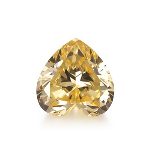 Diamante Moissanite Giallo Taglio <span class=keywords><strong>Cuore</strong></span> 3.0-10mm, Qualità VVS, Prezzo all'Ingrosso, Certificato GRA, Supera il Test del Diamante - Product Image 4