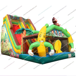 Inflatable Monkey Banana Slide Playground Course Custom logo Inflatable House Rabbit <strong>Balloon</strong> Bouncing Castle Outdoor <strong>Climbing</strong> - Product Image 1