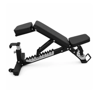 Banc de musculation pliable multifonctionnel réglable pour l'entraînement en force avec appui-tête réglable