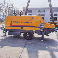 Pompe à béton électrique diesel pour remorque, pompe à coulis haute pression pour le transport du ciment