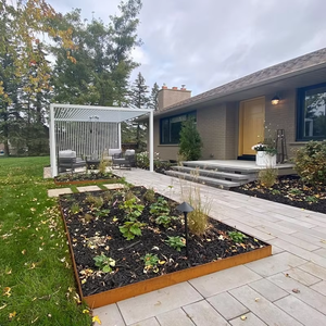 Corten Steel Rectangle Customized Dimensions Garden Border <b>Edging</b> Metal Landscape Fencing Easy Install Modern - Product Image 2