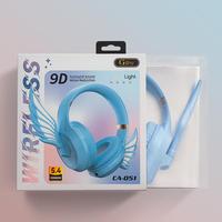 Angel Wings Headset suara HiFi, earbud Delay rendah, headphone musik olahraga gaming over-ear