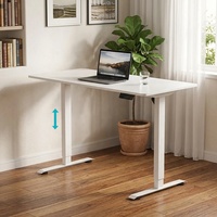 Cadre de bureau électrique moderne à double pied et moteur unique, silencieux, anti-collision, avec mémoire de hauteur réglable pour le bureau