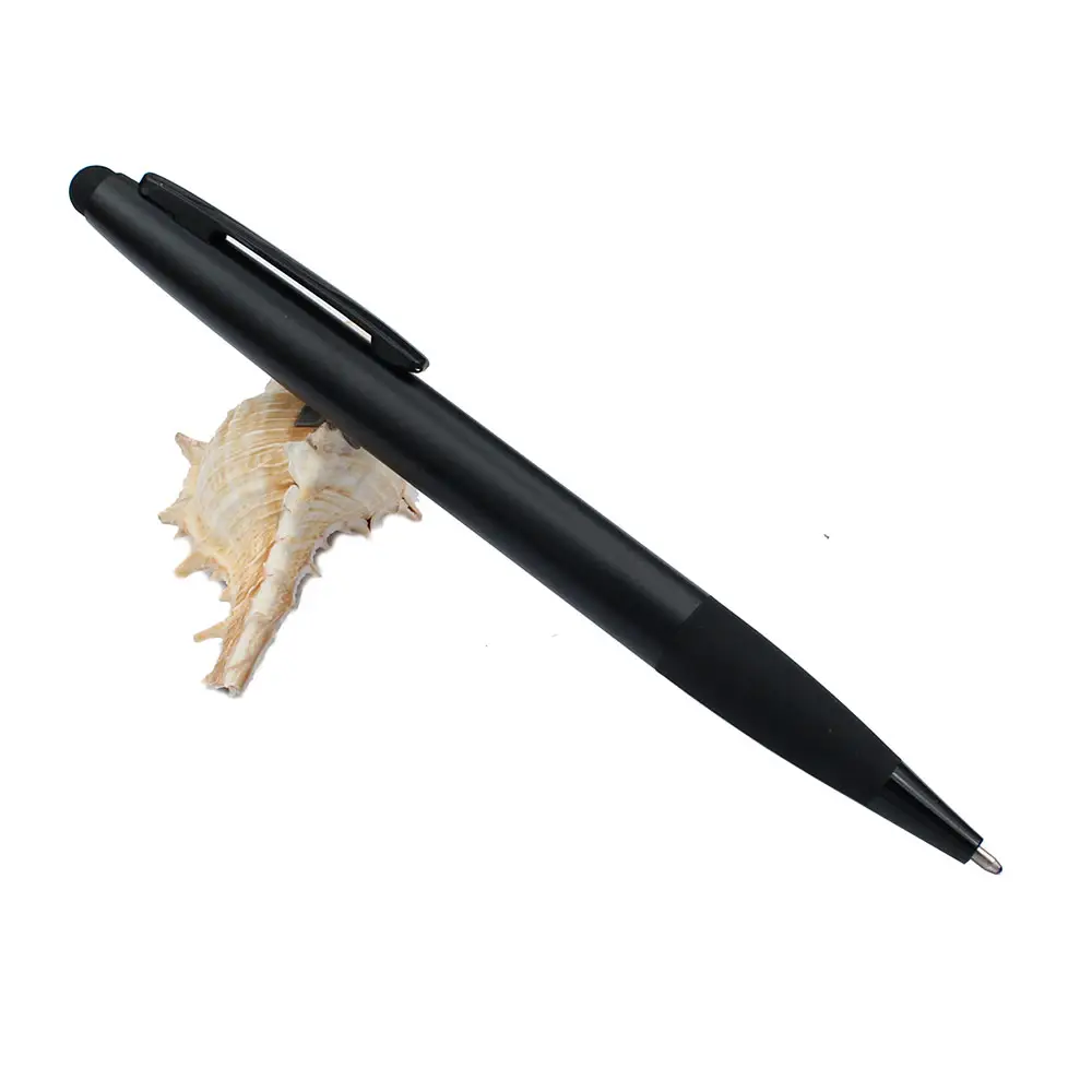 Pena Stylus Universal, pena Stylus Universal untuk layar sentuh, pena hitam, pabrik langsung, pasokan langsung, tas logam OPP, disesuaikan, pena bolpoin OEM