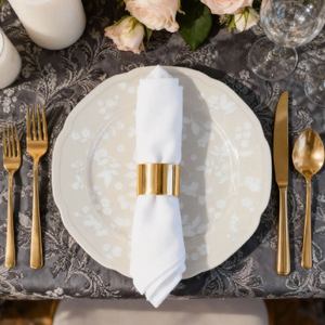 Light Gray Retro Small Floral Print New Bone China <b>Dinnerware</b> <b>Set</b> Charger Plates <b>for</b> Wedding Decoration <b>Dinnerware</b> - Product Image 6
