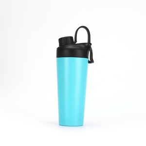 Custom Logo Stainless Steel Double Wall 750ml Gym Sports Water Bottle Bpa Free Metal Fitness <b>Protein</b> Shaker Bottle With Handle - Product Image 5