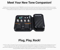 Pédale multi-effets pour guitare électrique NUX MG101, batterie rechargeable intégrée, construction ABS+Métal, matériau plastique, vente en gros