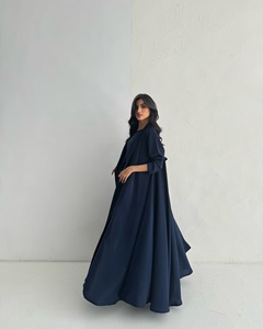 Ropa Islámica OEM, Nuevo Diseño de Moda, Traje de Dos Piezas de Color Sólido para Mujer, Estilo Turco - Product Image 5