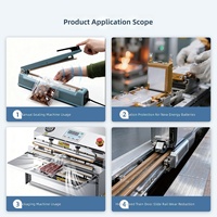 Pour fabricants de rubans adhésifs, résistant aux hautes températures, antistatique, résistant à l'abrasion, antiadhésif, isolant thermique, couleur café brun