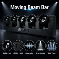 Barre lumineuse 5x80W RGBW LED Ra90 en alliage d'aluminium DMX512 RDM Y-Tilt Beam Fill pour scène, concert, tournée, boîte de nuit, discothèque