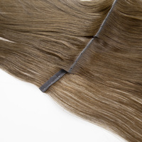 Extensions de cheveux en ruban adhésif russes en gros, 100 % cheveux humains, double trame tissée à la machine, double face, sans PU, à coudre, pour salon