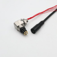 Connecteur Ethernet étanche HYSF pour transmission de signal sous-marine en haute mer, prise de câble composite pour réseau électrique RG45 CAT6 316L