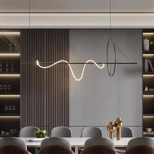 Lámpara Colgante LED Larga, Artística y Creativa, para Hogar u Oficina, Iluminación Suave - Product Image 4