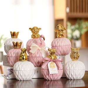 Caja <span class=keywords><strong>de</strong></span> almacenamiento <span class=keywords><strong>de</strong></span> dulces <span class=keywords><strong>de</strong></span> búho nórdico, frasco <span class=keywords><strong>de</strong></span> cerámica para bodas, vacaciones, regalo, organizador <span class=keywords><strong>de</strong></span> joyería <span class=keywords><strong>de</strong></span> escritorio, organizador <span class=keywords><strong>de</strong></span> maquillaje, adornos <span class=keywords><strong>de</strong></span> decoración del hogar - Product Image 1