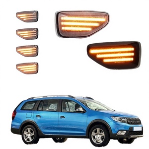 Clignotants latéraux dynamiques à LED 12V FetonAuto pour Duster <span class=keywords><strong>Logan</strong></span> <span class=keywords><strong>MCV</strong></span> Sandero <span class=keywords><strong>Stepway</strong></span> 2 Clignotants séquentiels - Product Image 2