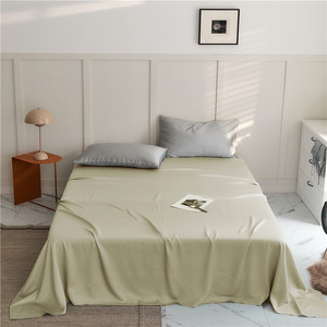 Juego de sábanas de 3 piezas 100% Lyocell, 400 hilos, ultra suaves, transpirables, sedosas y lisas, con 2 fundas de almohada para uso doméstico y hotelero. - Product Image 2