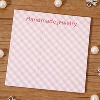 Cartes de présentation de bijoux minimalistes en papier, cartes d'emballage vierges écologiques pour boucles d'oreilles et colliers, étiquettes personnalisées pour épingles à cheveux