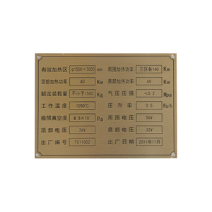 Tùy chỉnh đồng thau tên nơi kim loại tag với in dập nổi tráng với chải kết thúc cho hóa chất khắc và logo sơn - Product Image 6