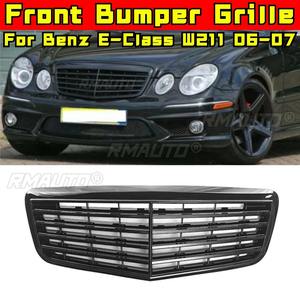 Bandes décoratives pour calandre de voiture, kit carrosserie de calandre de course, calandre avant pour Mercedes Benz Classe E W211 2006-2007 Extérieur - Product Image 2