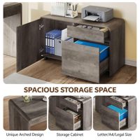 Bureau de direction moderne et durable en forme de L avec 2 tiroirs, bureau d'ordinateur en bois et design modulaire
