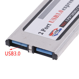 Adaptateur PCMCIA ExpressCard 34 mm double port USB 3.0 pour ordinateur portable – Fournisseur Souq - Product Image 4