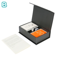 Cartes à Jouer en Papier Recyclable Écologiques avec Logo Personnalisé, Jeu de Cartes Personnalisé en Couleur avec Boîte en Papier aux Coins Arrondis/Carreaux