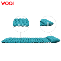 WOQI Matelas pneumatique compact et léger en nylon Ripstop de qualité camping résistant aux intempéries pour la randonnée-Airpad