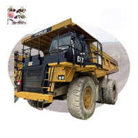 Camion benne tout-terrain CAT 773E d'occasion, peinture d'origine, benne de 35,2 m³ pour l'exploitation minière en ciel ouvert, alternative aux 775E et 772E pour le transport de minerai