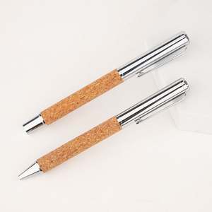 Bolígrafo de Metal Único con Punta de Bola y Empuñadura de Corcho, Bolígrafo de Firma Premium al por Mayor con Logotipo Personalizado Grabado con Láser - Product Image 6