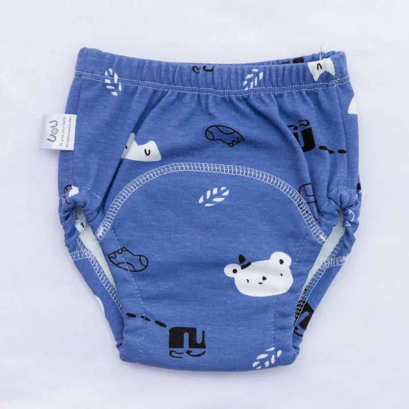 Bébé respirant bébé pot formation pantalon bébés enfant en bas âge lavable pantalon toilette coton bébé filles garçon couches pantalon