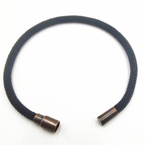 <b>Red</b> Braided Rope <b>Bracelet</b> 4Mm Magnetic Clasp Copper Alloy Jewelry Gift Occasion - Product Image 4