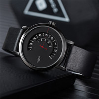 Yazole 511 Hommes Quartz Montres Hommes D'affaires Classiques Date Automatique Montre Homme En Cuir Souple Bande Mari Patron Amoureux Cadeau Montres