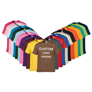 T Shirt Logo personalizzato 100% cotone Unisex oversize serigrafia Y2K t-Shirt da uomo Regular Sport stampa sbuffo T-Shirt disegni di etichette personalizzate - Product Image 1