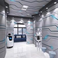 Wallpaper 3D Teknologi Industri Tahan Air Perekat Sendiri untuk Penggunaan Hiburan di KTV, Aula E-sports, Warnet, dan Kamar Hotel